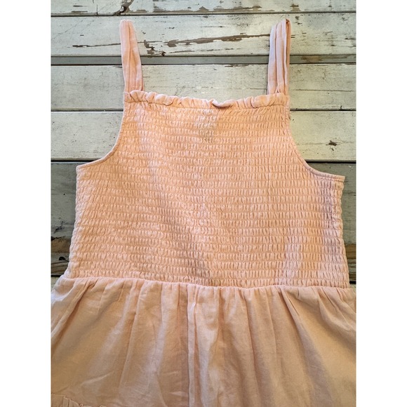 Wild Fable Dress Smocked Top Peach Tiered Sundress Size Extra Large - Picture 2 of 11